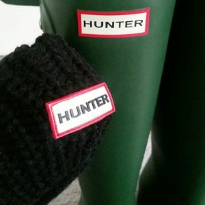 Hunter Cardigan Knit Cuff Welly Socks